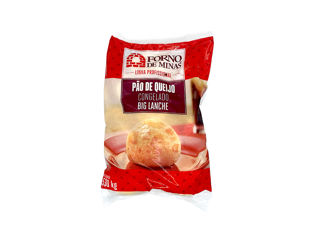 PÃO DE QUEIJO CONGELADO BIG LANCHE FORNO DE MINAS 1,530 KG (CX 6 PCT)